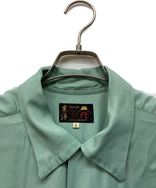TAILOR TOYO（テーラー東洋）TAILOR TOYO (テーラー東洋) SUKA BOWLING SHIRT “ROARING TIGER” グリーン サイズ:Lの古着・服飾アイテム