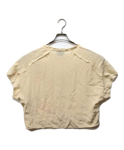 MCQ（マックキュー）MCQ (マックキュー) シルクカットソ- ベージュ サイズ:記載無し（実寸サイズをご確認ください）の古着・服飾アイテム