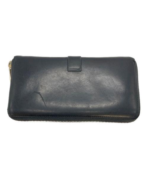 Saint Laurent Paris（サンローランパリ）Saint Laurent Paris (サンローランパリ) ラウンドジップウォレット ブラックの古着・服飾アイテム
