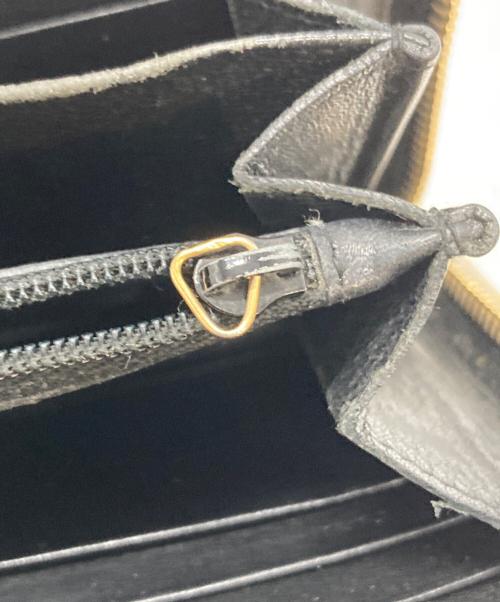 Saint Laurent Paris（サンローランパリ）Saint Laurent Paris (サンローランパリ) ラウンドジップウォレット ブラックの古着・服飾アイテム