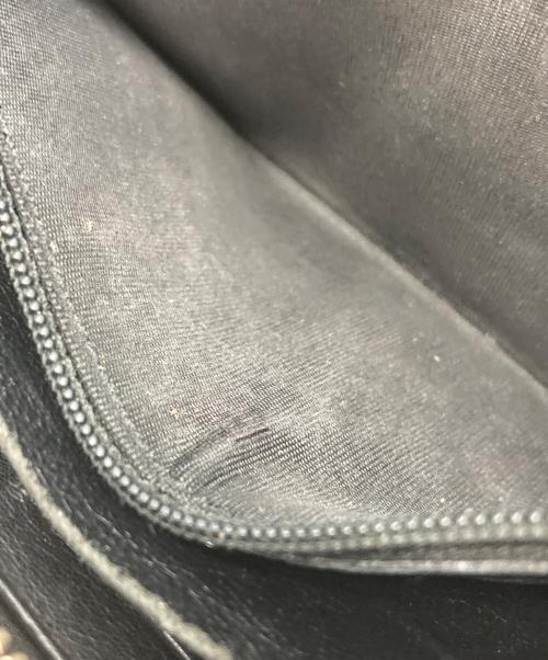 Saint Laurent Paris（サンローランパリ）Saint Laurent Paris (サンローランパリ) ラウンドジップウォレット ブラックの古着・服飾アイテム