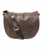 MARGARET HOWELL×PORTERマーガレットハウエル×ポーター）の古着「LEATHER SHOULDER BAG」｜ブラウン