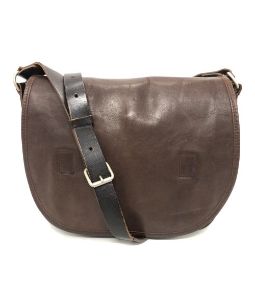 MARGARET HOWELL（マーガレットハウエル）MARGARET HOWELL (マーガレットハウエル) PORTER (ポーター) LEATHER SHOULDER BAG ブラウンの古着・服飾アイテム