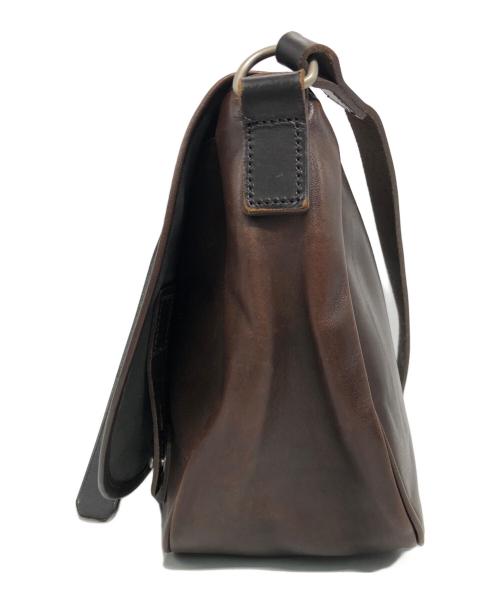 MARGARET HOWELL（マーガレットハウエル）MARGARET HOWELL (マーガレットハウエル) PORTER (ポーター) LEATHER SHOULDER BAG ブラウンの古着・服飾アイテム