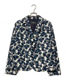 WEEKEND Max Mara（ウィークエンド マックスマーラ）の古着「ボタニカル柄ジャケット」｜ブラック