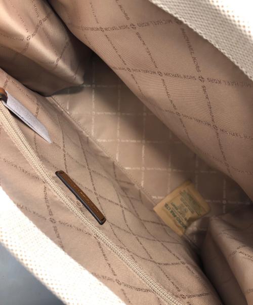 MICHAEL KORS（マイケルコース）MICHAEL KORS (マイケルコース) 2WAYショルダーバッグ アイボリー×ブラウン 未使用品の古着・服飾アイテム