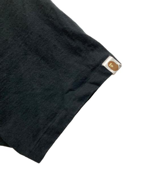 A BATHING APE（アベイシングエイプ）A BATHING APE (アベイシングエイプ) COMME des GARCONS (コムデギャルソン) プリントカットソー ブラック サイズ:XLの古着・服飾アイテム