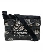 SUPREMEシュプリーム）の古着「ペイズリー柄 ショルダーバッグ」｜ブラック