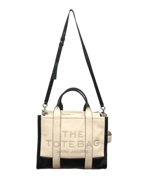 MARC JACOBS（マークジェイコブス）MARC JACOBS (マークジェイコブス) THE COLORBLOCK MEDIUM TOTE BAG ブラック×アイボリーの古着・服飾アイテム