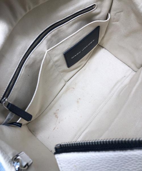 MARC JACOBS（マークジェイコブス）MARC JACOBS (マークジェイコブス) THE COLORBLOCK MEDIUM TOTE BAG ブラック×アイボリーの古着・服飾アイテム