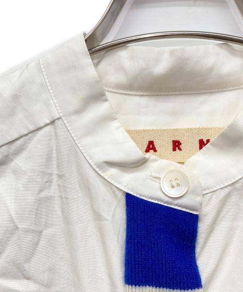 MARNI（マルニ）MARNI (マルニ) スタンドカラーシャツ ホワイト サイズ:40の古着・服飾アイテム
