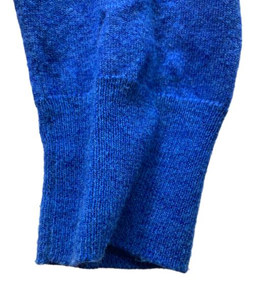 Maison Margiela（メゾンマルジェラ）Maison Margiela (メゾンマルジェラ) エルボーパッチウールニット ブルー サイズ:Sの古着・服飾アイテム