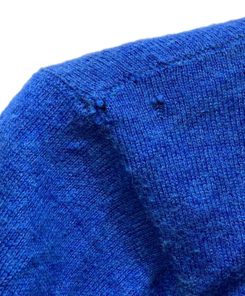 Maison Margiela（メゾンマルジェラ）Maison Margiela (メゾンマルジェラ) エルボーパッチウールニット ブルー サイズ:Sの古着・服飾アイテム