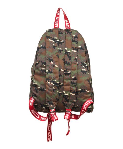EASTPAK（イーストパック）EASTPAK (イーストパック) MAISON KITSUNE (メゾンキツネ) フォックスカモバックパック グリーンの古着・服飾アイテム