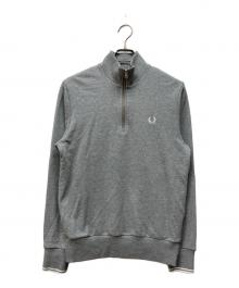 FRED PERRY（フレッドペリー）の古着「ハーフジップスウェット」｜グレー