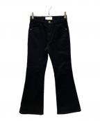 Mame Kurogouchiマメクロゴウチ）の古着「Slim Flared Denim Jeans」｜ブラック