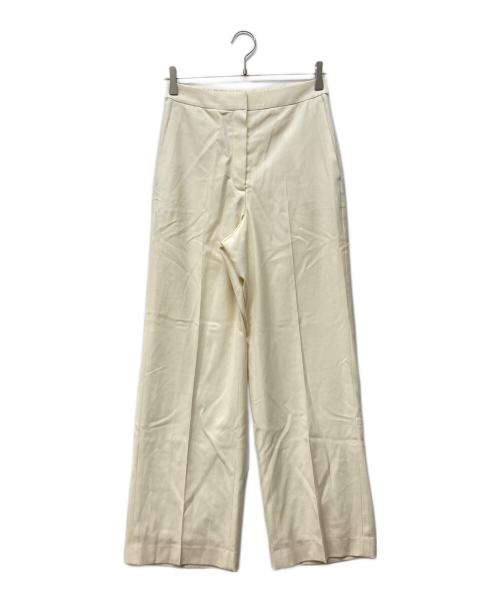 theory luxe（セオリーリュクス）theory luxe (セオリーリュクス) ウールエラスティックセミワイドパンツ ホワイト サイズ:Mの古着・服飾アイテム