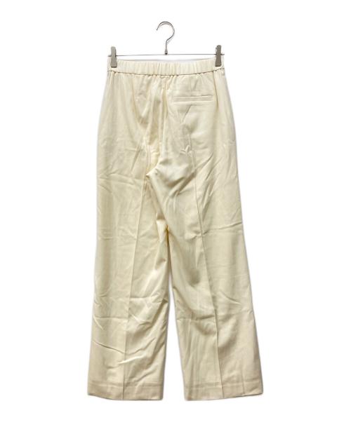 theory luxe（セオリーリュクス）theory luxe (セオリーリュクス) ウールエラスティックセミワイドパンツ ホワイト サイズ:Mの古着・服飾アイテム