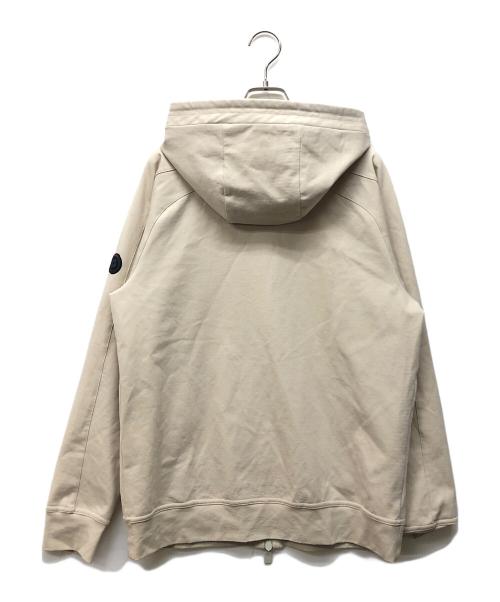 LARDINI（ラルディーニ）LARDINI (ラルディーニ) イージーウェア コットンナイロンスムースジャージダブルジップフーディー ベージュ サイズ:44の古着・服飾アイテム