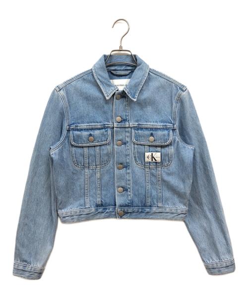 Calvin Klein Jeans（カルバンクラインジーンズ）Calvin Klein Jeans (カルバンクラインジーンズ) デニムジャケット ブルー サイズ:Sの古着・服飾アイテム