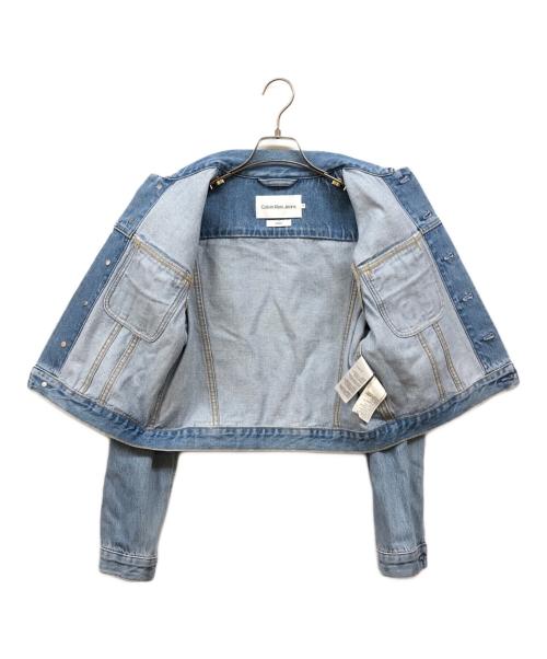 Calvin Klein Jeans（カルバンクラインジーンズ）Calvin Klein Jeans (カルバンクラインジーンズ) デニムジャケット ブルー サイズ:Sの古着・服飾アイテム