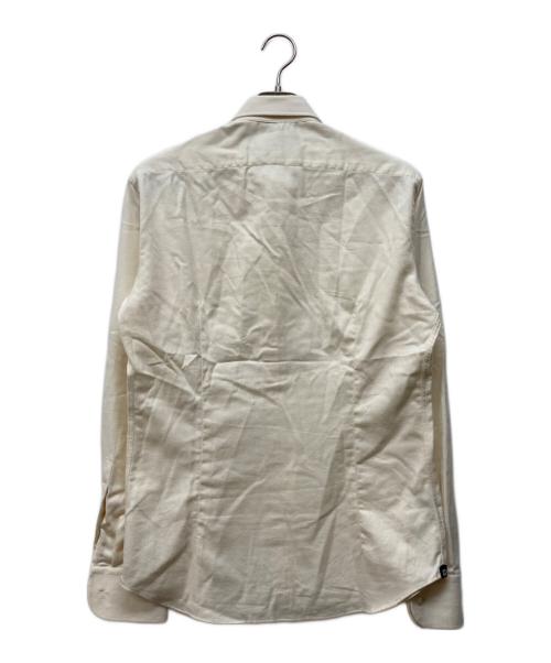 LARDINI（ラルディーニ）LARDINI (ラルディーニ) コットン長袖シャツ アイボリー サイズ:Mの古着・服飾アイテム