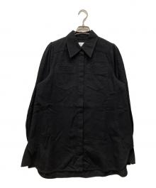 Mame Kurogouchi（マメクロゴウチ）の古着「Flared Sleeve Denim Shirt」｜ブラック