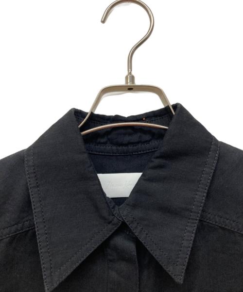 Mame Kurogouchi（マメクロゴウチ）mame kurogouchi (マメクロゴウチ) Flared Sleeve Denim Shirt ブラック サイズ:２の古着・服飾アイテム