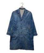 OLD JOE & Co.オールドジョー）の古着「ROPED WAIST ATELIER COAT」｜ブルー
