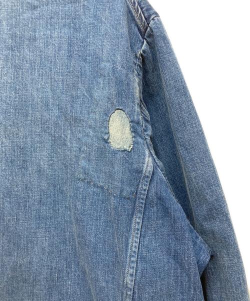 OLD JOE & Co.（オールドジョー）OLD JOE & Co. (オールドジョー) ROPED WAIST ATELIER COAT ブルー サイズ:38の古着・服飾アイテム