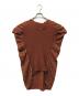 me ISSEY MIYAKE（ミーイッセイ ミヤケ）の古着「ノースリーブブラウス」｜ブラウン