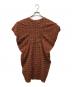 me ISSEY MIYAKE (ミーイッセイ ミヤケ) ノースリーブブラウス ブラウン サイズ:記載無し（実寸サイズをご確認ください）：18000円