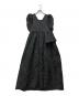 ANDRESD (アンドレスド) bubble sleeve jacquard dress ブラック サイズ:Ｌ：13000円