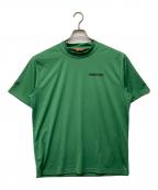 BEAMS GOLF×WOOD STOCKビームスゴルフ×ウッドストック）の古着「バックプリント モックネックシャツ」｜グリーン