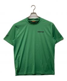 BEAMS GOLF×WOOD STOCK（ビームスゴルフ×ウッドストック）の古着「バックプリント モックネックシャツ」｜グリーン