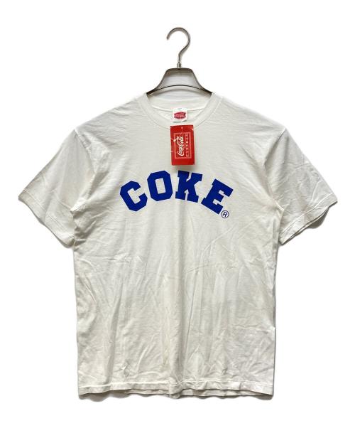 Coca Cola（コカコーラ）Coca Cola (コカコーラ) 半袖カットソー ホワイト サイズ:Lの古着・服飾アイテム