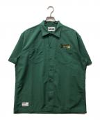 Schottショット）の古着「EMB. TC WORK SHIRT LOGO」｜グリーン