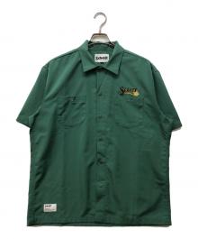 Schott（ショット）の古着「EMB. TC WORK SHIRT LOGO」｜グリーン