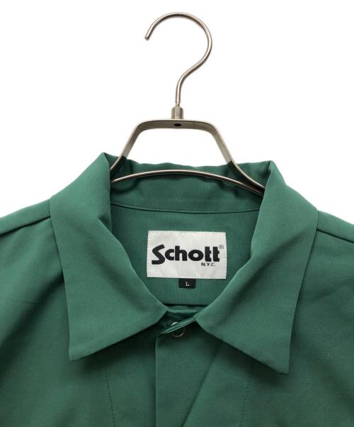 Schott（ショット）Schott (ショット) EMB. TC WORK SHIRT LOGO グリーン サイズ:Lの古着・服飾アイテム