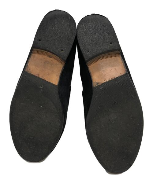 GUCCI（グッチ）GUCCI (グッチ) ホースビットスウェードレザーローファー ブラック サイズ:36 1/2の古着・服飾アイテム