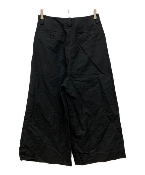 MARGARET HOWELL（マーガレットハウエル）MARGARET HOWELL (マーガレットハウエル) PLAIN WEAVE COTTON LINEN ワイドパンツ ブラック サイズ:3の古着・服飾アイテム