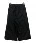 MARGARET HOWELL (マーガレットハウエル) PLAIN WEAVE COTTON LINEN ワイドパンツ ブラック サイズ:3：7000円