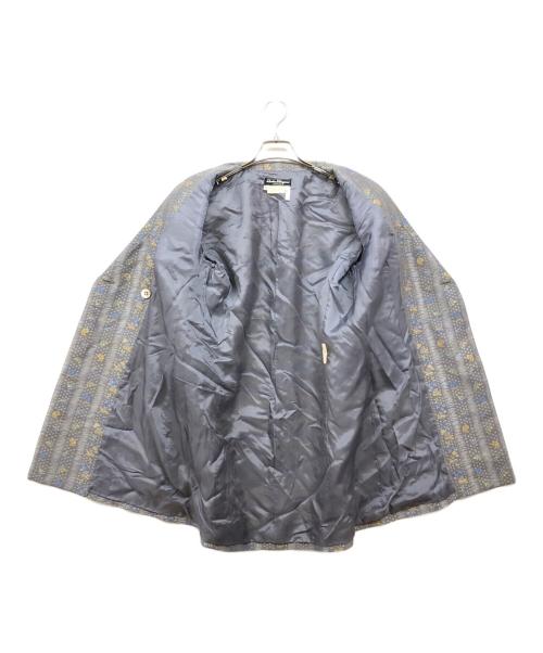 Salvatore Ferragamo（サルヴァトーレ フェラガモ）Salvatore Ferragamo (サルヴァトーレ フェラガモ) テーラードジャケット グレー サイズ:42の古着・服飾アイテム