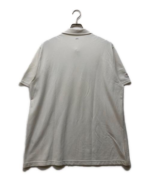PAPAS PLUS（パパスプラス）PAPAS PLUS (パパスプラス) ワッペンポロシャツ ホワイト サイズ:LLの古着・服飾アイテム