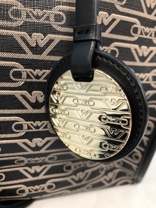 EMPORIO ARMANI（エンポリオ アルマーニ）EMPORIO ARMANI (エンポリオ アルマーニ) モノグラム柄トートバッグ ブラックの古着・服飾アイテム