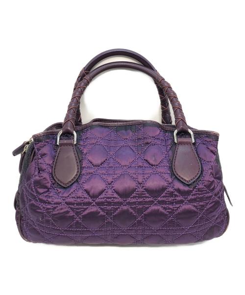 Christian Dior（クリスチャン ディオール）Christian Dior (クリスチャン ディオール) ナイロンハンドバッグ パープルの古着・服飾アイテム