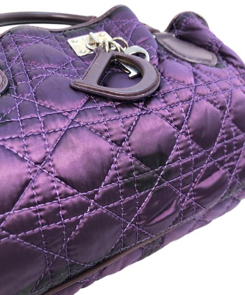 Christian Dior（クリスチャン ディオール）Christian Dior (クリスチャン ディオール) ナイロンハンドバッグ パープルの古着・服飾アイテム