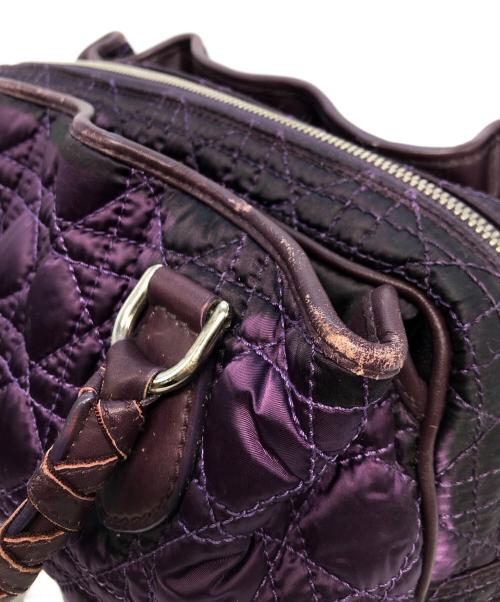 Christian Dior（クリスチャン ディオール）Christian Dior (クリスチャン ディオール) ナイロンハンドバッグ パープルの古着・服飾アイテム