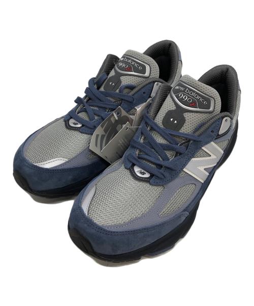 NEW BALANCE（ニューバランス）NEW BALANCE (ニューバランス) 'Made in USA 990v6' sneakers U990LT6 ブルー×ホワイト サイズ:27.5 未使用品の古着・服飾アイテム