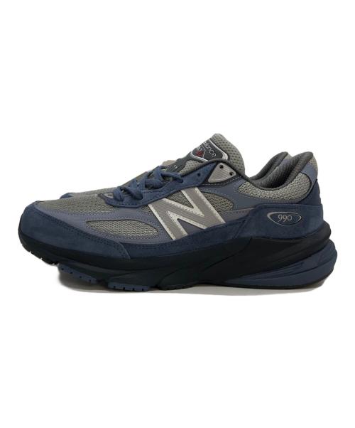 NEW BALANCE（ニューバランス）NEW BALANCE (ニューバランス) 'Made in USA 990v6' sneakers U990LT6 ブルー×ホワイト サイズ:27.5 未使用品の古着・服飾アイテム